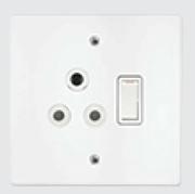 Crabtree Classic Switch Socket & Plate Single-100 x 100mm