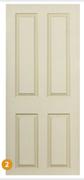 Swartland Deep Moulded Door (4 Panel Canterbury) 1150739