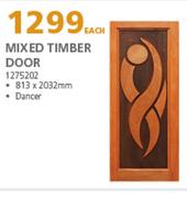 Swartland Mixed Timber Door 1275202-813 x 2032mm Each