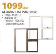 Aluminium Window-1200 x 1200mm Each