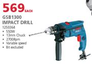 Bosch GSB1300 Impact Drill 1250364-Each