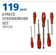 Livingstone 6 Piece Screwdriver Set 1007318-Each