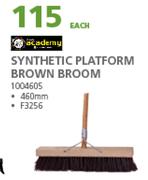 Academy Synthetic Platform Brown Broom 1004605-460mm Each