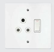Crabtree Classic Switch Socket & Plate 1238509-100 x 100mm Each