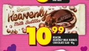 Beacon Heavenly Milk Bubbles Chocolate Slab-90g