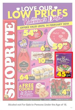 Shoprite KZN : Love Our Low Prices Valentine's Day (05 Feb - 14 Feb 2018), page 1