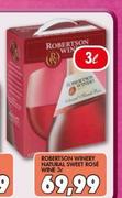 Robertson Winery Natural Sweet Rose Wine-3L