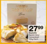 Castello Danish Brie/Camembert-125g Each