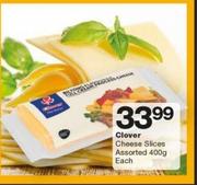 Clover Cheese Slices-400g Each