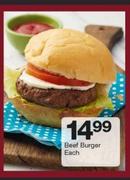 Beef Burger-Each