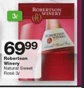 Robertson Winery Natural Sweet Rose-3Ltr
