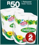 Twinsaver Roller Towels-2 x 4 Pack