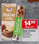 Cape Cookies Vita Crax/Snack Crax-200g Each