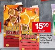 Liquid-Fruit 100% Fruit Juice Blend-1Ltr Each