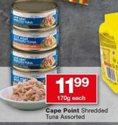 Cape Point Shredded Tuna-170g Each
