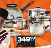 Majore 12 Piece Stainless Steel Cookware Set-Per Set
