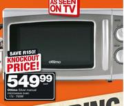 Ottimo 700W 17Ltr Silver Manual Microwave Oven
