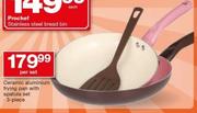 Ceramic Aluminium Frying Pan With Spatula Set 3 Piece-Per Set