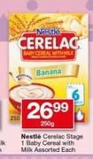 Nestle Cereal Stage 1 Baby Cereal (With Milk)-250g Each