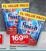 Finish Dishwasher Tablets-80 Per Pack