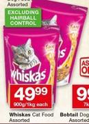 Whiskas Cat Food-900g/1kg Each
