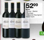 Spier Shiraz/Merlot/Pinotage/Cabernet Sauvignon-750ml Each
