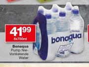 Bonaqua Pump Nie-Vonkelende Water-6x750ml