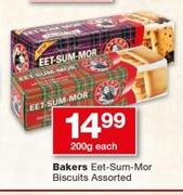 Bakers Eet-Sum-Mor Biscuits-200g Each