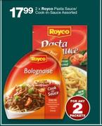 2 x Royco Pasta Sauce/Cook-In-Sauce