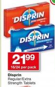 Disprin Regular/Extra Strength Tablets-16/24 Per Pack