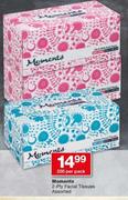 Moments 2-Ply Facial Tissues-200 Per Pack