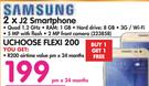Samsung 2 x J2 Smartphones-On uChoose Flexi 200