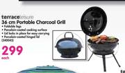 Terrace Leisure 36cm Portable Charcoal Grill