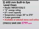 Bosch 600mm Built In Eye Level Oven HBN301E2Q/Z