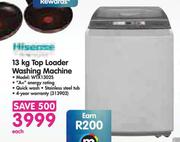 Hisense 13Kg Top Loader Washing Machine WTX1302S