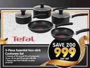 Tefel 5 Piece Essential Non Stick Cookware Set-Per Set