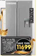 Samsung 660Ltr Side By Side Fridge/Freezer With Water Dispenser RSA1WHMG