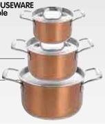 Excellent Houseware 20cm Casserole Stainless Steel-Each