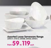 Assorted Loose Serveware Range-Each