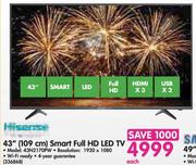 Hisense 43"(109cm) Smart Full HD LED TV 43N2170PW