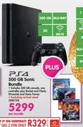 PS4 500GB Sonic Bundle-On My Gig 3 Includes R218-Z WiFi Router