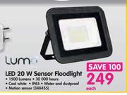 Lumo LED 20W Sensor Floodlight-Each