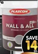 Plascon 5Ltr Wall & All Tinted-Each