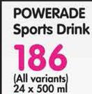 Powerade Sports Drink All Variants-24 x 500ml