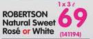 Robertsons Natural Sweet Rose Or White-3Ltr