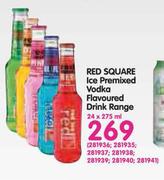 Red Square Ice Premixed Vodka Flavoured Drink Range-24 x 275ml