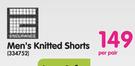 Men`S Knitted Shorts-Per Pair