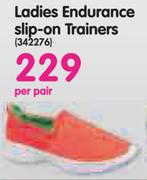 Ladies Endurance Slip-On Trainers-Per Pair