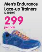 Men`S Endurace Lace-Up Trainers-Per Pair