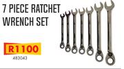 7 Piece Ratchet Wrench Set